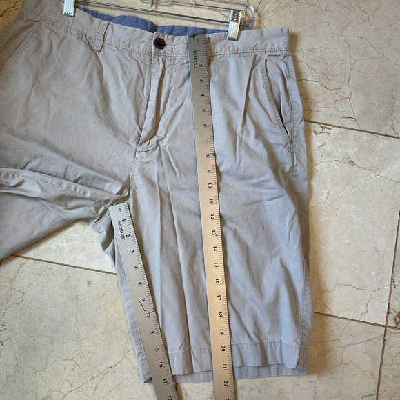 J Crew Shorts, Cotton, Flat Front, Khaki, Zip, Pockets, Belt Loops, Men’s Sz 36 - Picture 10 of 10